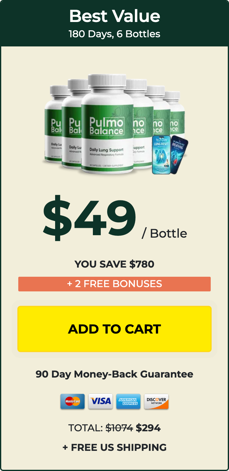 Pulmo Balance 180 day supply